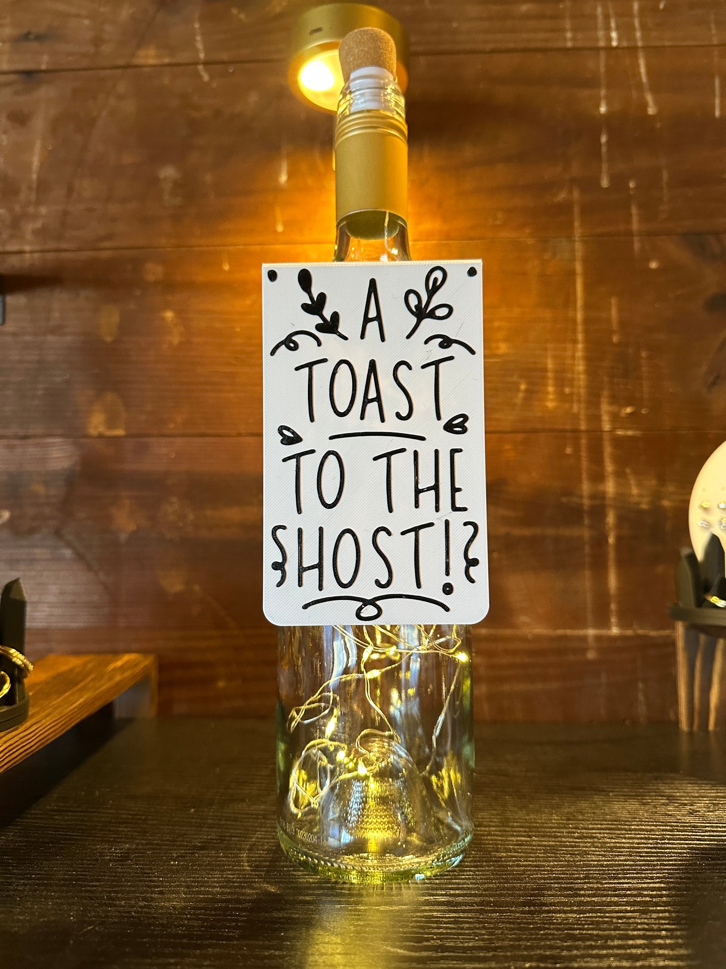 A TOAST TO THE HOST Wine Tag