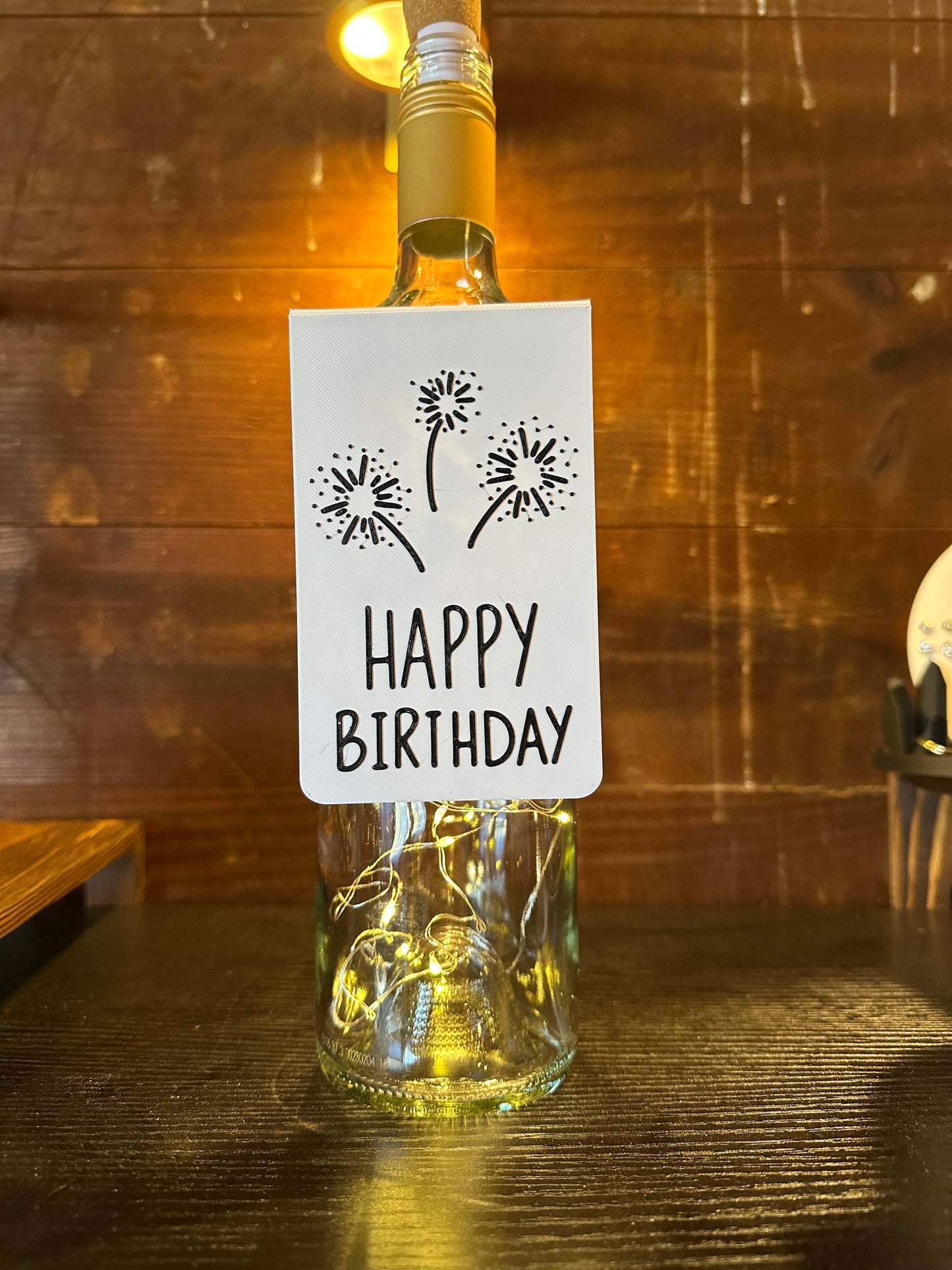 HAPPY BIRTHDAY Wine Tag