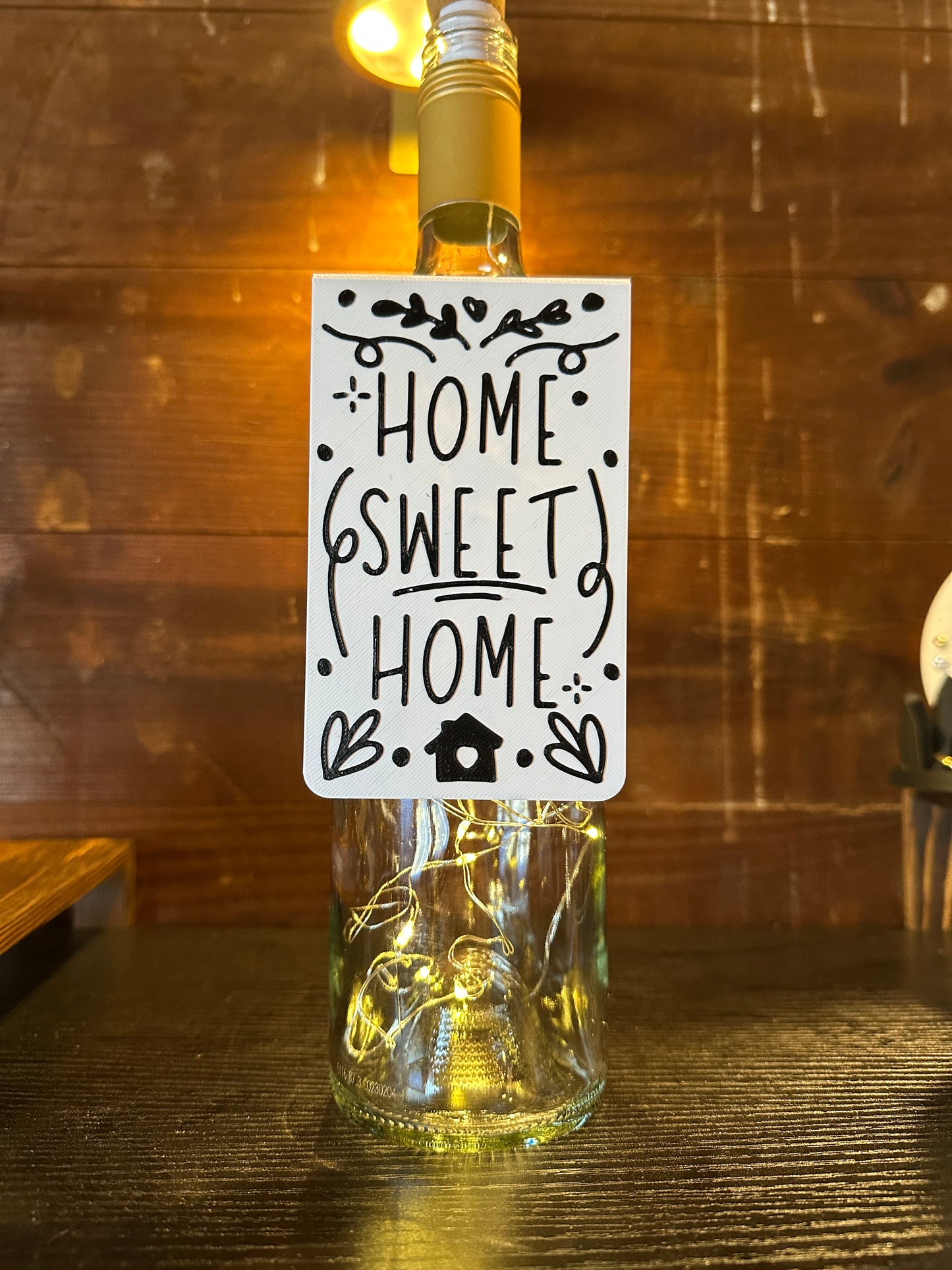 HOME SWEET HOME Wine Tag