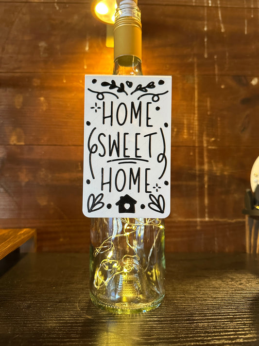 HOME SWEET HOME Wine Tag