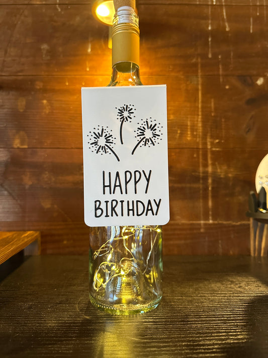 HAPPY BIRTHDAY Wine Tag