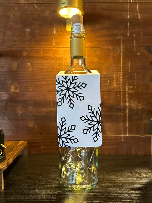 Snowflake Wine Tag